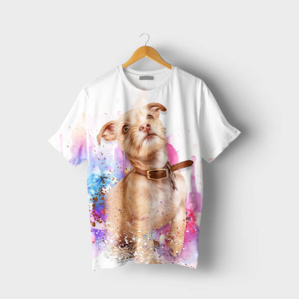 Unisex Custom Pet Printed T-shirts - Image 3